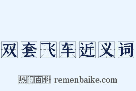 双套飞车近义词是什么意思的图片